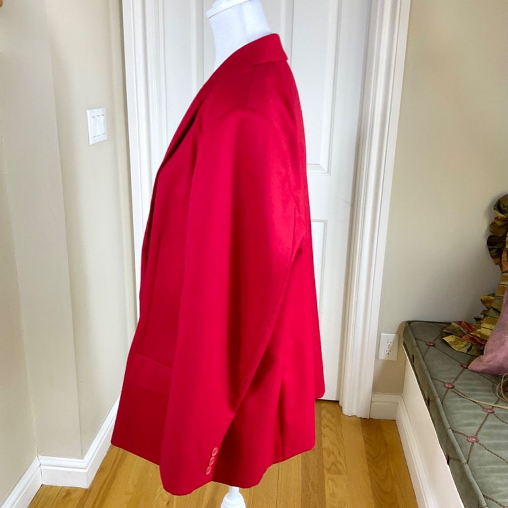 Pendleton Blazer Wool Red Single Breasted Plus (1… - image 2